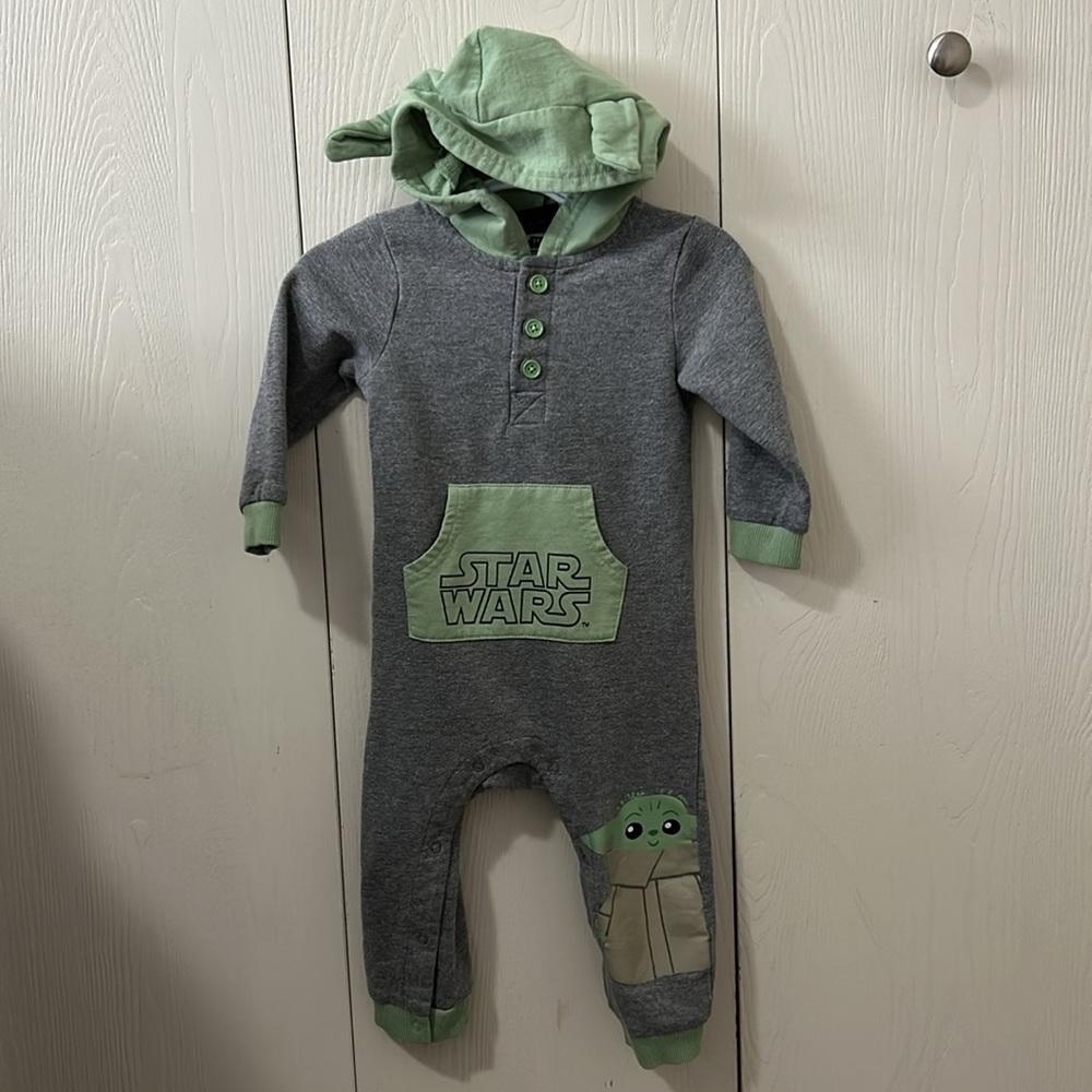 Star Wars Baby Yoda Hooded One Piece